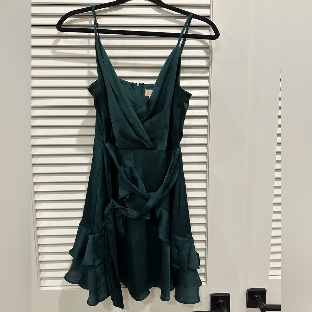 Altar'd State Jade/Green Mini Dress Medium